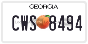 CWS8494  license plate in GA