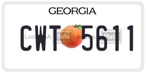 CWT5611  license plate in GA