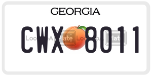 CWX8011 license plate in Georgia