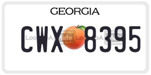 CWX8395 license plate in Georgia