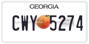 CWY5274  license plate in GA