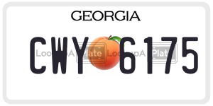CWY6175  license plate in GA