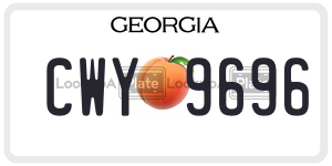 CWY9696 license plate in Georgia