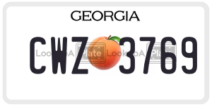CWZ3769  license plate in GA