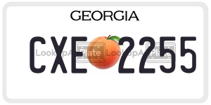 CXE2255  license plate in GA