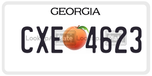 CXE4623  license plate in GA