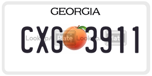 CXG3911 license plate in Georgia