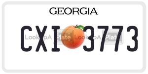 CXI3773 license plate in Georgia