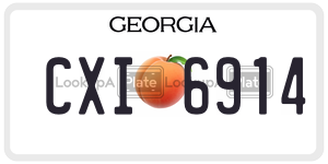 CXI6914 license plate in Georgia