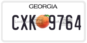 CXK9764  license plate in GA