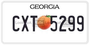 CXT5299  license plate in GA