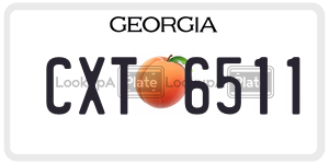 CXT6511  license plate in GA
