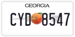 CYD8547  license plate in GA
