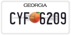 CYF6209  license plate in GA