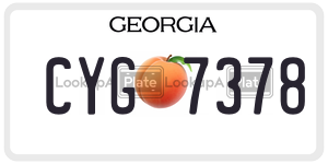CYG7378  license plate in GA