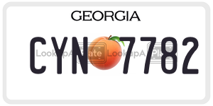 CYN7782  license plate in GA