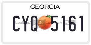 CYQ5161 license plate in Georgia