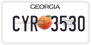 CYR3530  license plate in GA