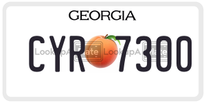 CYR7300 license plate in Georgia