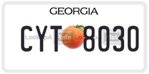 CYT8030  license plate in GA