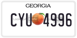 CYU4996  license plate in GA