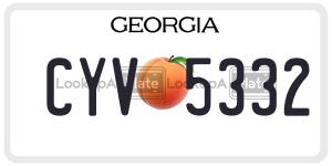 CYV5332  license plate in GA