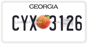 CYX3126  license plate in GA