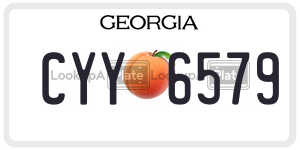 CYY6579  license plate in GA