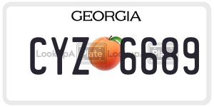 CYZ6689 license plate in Georgia
