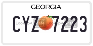 CYZ7223  license plate in GA