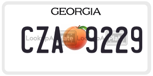 CZA9229  license plate in GA