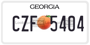 CZF5404  license plate in GA