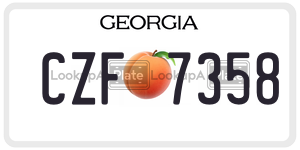 CZF7358  license plate in GA