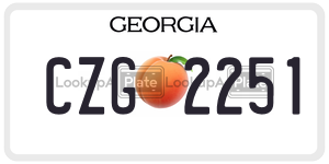 CZG2251  license plate in GA