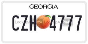 CZH4777 license plate in Georgia