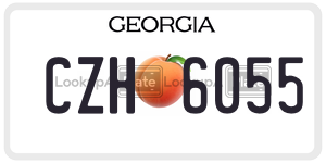CZH6055  license plate in GA