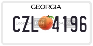 CZL4196  license plate in GA