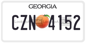 CZN4152  license plate in GA
