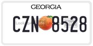 CZN8528  license plate in GA