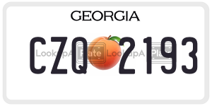 CZQ2193 license plate in Georgia