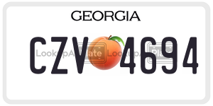 CZV4694 license plate in Georgia