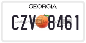 CZV8461  license plate in GA