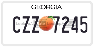 CZZ7245  license plate in GA