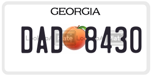 DAD8430 license plate in Georgia