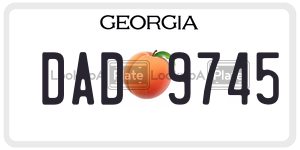 DAD9745  license plate in GA