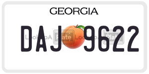 DAJ9622  license plate in GA