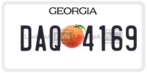 DAQ4169  license plate in GA