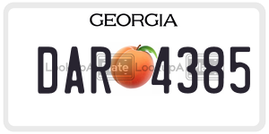 DAR4385  license plate in GA