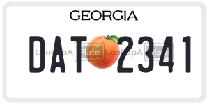 DAT2341  license plate in GA
