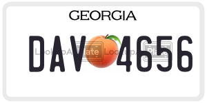 DAV4656  license plate in GA